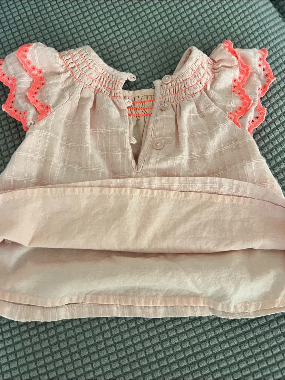 Baby Pink Eyelet Ruffle Sleeve Dress & Bloomers Set - Baby Gap